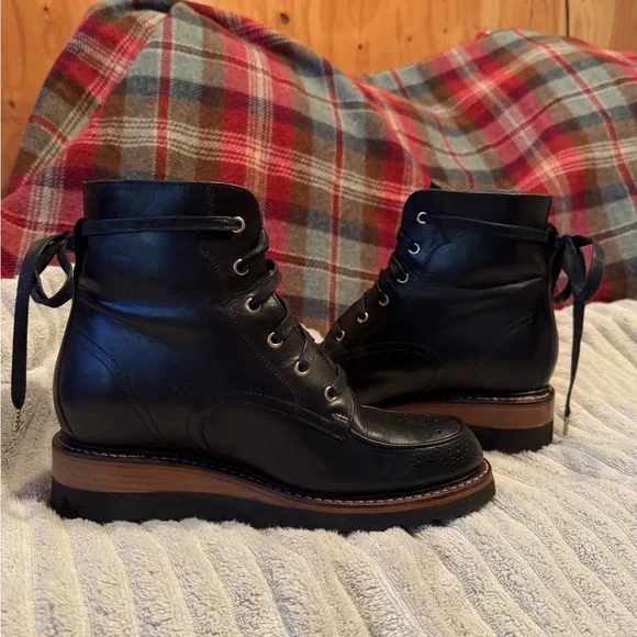 From the Office of Angela Scott Mr. Ryan wedge booties - Picture 6 of 16